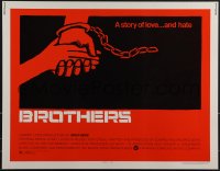 5c0479 BROTHERS 1/2sh 1977 Bernie Casey, Vonetta McGee, Saul Bass artwork!