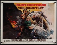5c0496 GAUNTLET 1/2sh 1977 great art of Clint Eastwood & Sondra Locke by Frank Frazetta!