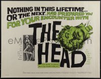 5c0497 HEAD 1/2sh 1962 classic schlocky horror, body gone but head lives on, ultra rare!
