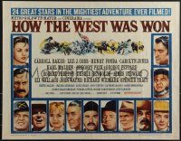 5c0500 HOW THE WEST WAS WON style B 1/2sh 1964 John Ford epic, Reynolds, Gregory Peck & all-star cast