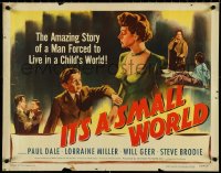 5c0502 IT'S A SMALL WORLD 1/2sh 1950 William Castle directed wacky bizarre comedy, ultra rare!