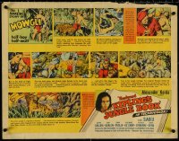 5c0504 JUNGLE BOOK 1/2sh 1942 Sabu as Mowgli, completely different comic strip style art, rare!