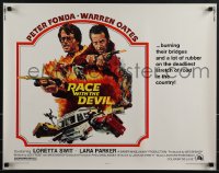 5c0509 RACE WITH THE DEVIL 1/2sh 1975 Peter Fonda & Warren Oates are burning bridges & rubber!