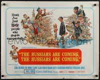5c0510 RUSSIANS ARE COMING 1/2sh 1966 Carl Reiner, great Jack Davis art of Russians vs Americans!