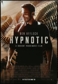 5c0686 HYPNOTIC advance DS 1sh 2023 Robert Rodriguez, great images of Affleck over rows of dominos!