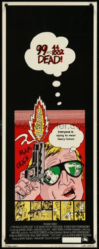 5c0401 99 & 44/100% DEAD insert 1974 directed by John Frankenheimer, cool different pop art image!