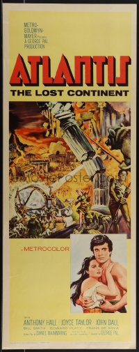 5c0403 ATLANTIS THE LOST CONTINENT insert 1961 George Pal sci-fi, cool fantasy art by Joseph Smith!