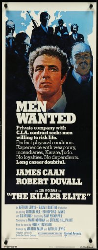 5c0419 KILLER ELITE insert 1975 art of James Caan & Robert Duvall, directed by Sam Peckinpah!