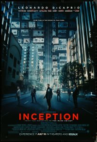 5c0689 INCEPTION advance DS 1sh 2010 Christopher Nolan, Leonardo DiCaprio, Gordon-Levitt!