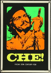 5c0134 CHE Italian 1sh 1969 completely different day-glo art of Omar Sharif as Guevara by Nistri!