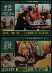 5c0297 LITTLE GIRL WHO LIVES DOWN THE LANE 12 Italian 18x26 pbustas 1977 Jodie Foster!