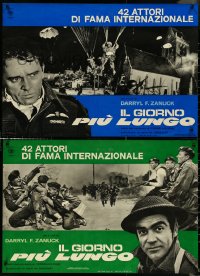 5c0291 LONGEST DAY 10 Italian pbustas R1969 Zanuck's World War II D-Day movie!
