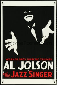 5c0222 JAZZ SINGER #3/4 S2 poster 2001 William Auerbach-Levy art of Al Jolson in blackface!