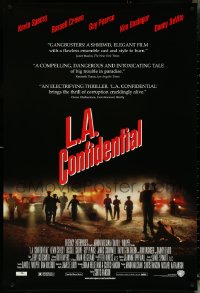 5c0718 L.A. CONFIDENTIAL DS 1sh 1997 Basinger, Spacey, Crowe, Pearce, police arrive in film's climax!