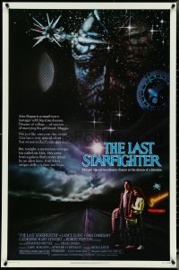 5c0724 LAST STARFIGHTER 1sh 1984 Catherine Mary Stewart & Lance Guest as video game pilot!