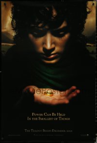 5c0732 LORD OF THE RINGS: THE FELLOWSHIP OF THE RING teaser DS 1sh 2001 J.R.R. Tolkien, power!