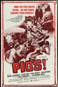 5c0793 PIGS 1sh 1972 wacky killer swine, once they tasted blood - no one could control their hunger!