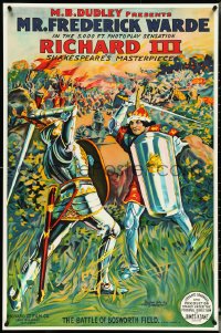 5c0228 RICHARD III S2 poster 2000 incredible & striking art of the King fighting a knight!