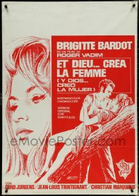 5c0139 AND GOD CREATED WOMAN Spanish 1971 but the Devil invented sexy Brigitte Bardot!