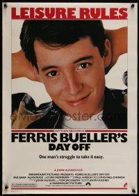 5c0382 FERRIS BUELLER'S DAY OFF 17x24 special poster 1986 Matthew Broderick in John Hughes teen classic!