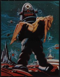 5c0383 FORBIDDEN PLANET 2-sided 17x22 special poster 1978 Robby the Robot by Di Fate for Cinefantastique!