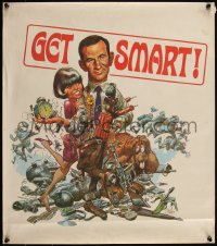 5c0342 GET SMART tv poster 1960s Jack Davis art of Don Adams, sexy Barbara Feldon!