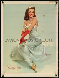 5c0170 GIL ELVGREN 22x29 special poster 1950s pin-up, great image of an elegant and Beautiful Lady!
