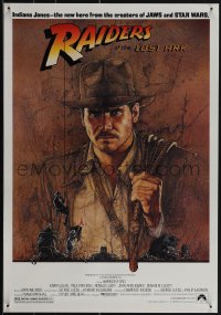 5c0393 RAIDERS OF THE LOST ARK 17x24 special poster 1981 adventurer Harrison Ford by Richard Amsel!