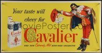 5c0377 R.J. REYNOLDS horizontal 11x21 advertising poster 1950 your taste will cheer for Cavalier!