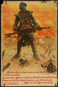 5c0006 ON NE PASSE PAS 1914 1918 32x45 French WWI war poster 1918 great art by Maurice Neumont!