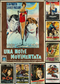 5d0024 LOT OF 13 FOLDED ITALIAN TWO-PANELS 1960s-1980s great images from a variety of movies!