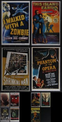 5d0171 LOT OF 11 11X17 HORROR/SCI-FI REPRODUCTION POSTERS IN SLEEVES 1980s classic movie images!