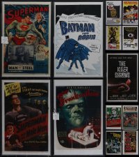 5d0166 LOT OF 13 11X17 HORROR/SCI-FI REPRODUCTION POSTERS IN SLEEVES 1980s classic movie images!