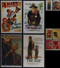 5d0174 LOT OF 10 11X17 REPRODUCTION POSTERS OF CLASSIC COMEDIES IN SLEEVES 1980s great art!