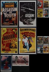 5d0162 LOT OF 14 11X17 REPRODUCTION POSTERS IN SLEEVES 1980s classic movie images!