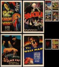 5d0173 LOT OF 10 UNFOLDED UNIVERSAL MASTERPRINTS 2001 best horror movies including Dracula & Mummy!