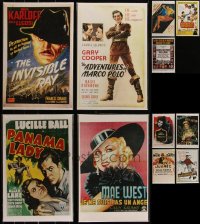 5d0172 LOT OF 11 11X17 BAGGED & BOARDED REPRODUCTION POSTERS 1980s great images from classic movies!