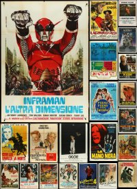5d0040 LOT OF 26 FOLDED ITALIAN ONE-PANELS 1960s-1980s great images from a variety of movies!