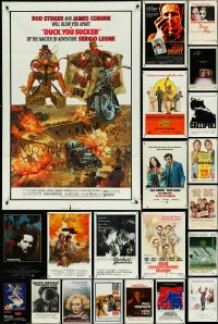 5d0232 LOT OF 42 FOLDED ONE-SHEETS 1960s-1980s great images from a variety of different movies!