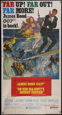 5f0171 ON HER MAJESTY'S SECRET SERVICE 3sh 1969 George Lazenby as Bond, McGinnis/McCarthy art!