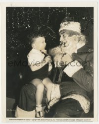 5f1222 BELA LUGOSI 8x10 still 1939 pulls down his Santa Claus beard for his son, Black Friday!