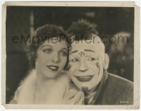 5f1245 LAUGH CLOWN LAUGH 8x10 still 1928 Lon Chaney in clown makeup with 15 year-old Loretta Young!
