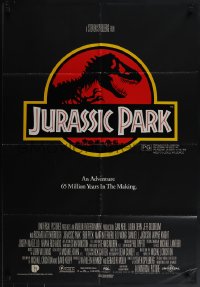 5f0221 JURASSIC PARK Aust 1sh 1993 Steven Spielberg, Richard Attenborough re-creates dinosaurs!