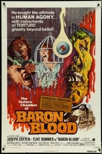 5f0632 BARON BLOOD 1sh 1972 Mario Bava, Joseph Cotton, Gli Orrori del castello di Norimberga