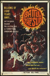 5f0638 BATTLE BEYOND THE SUN 1sh 1962 Nebo Zovyot, Russian sci-fi, terrifying unknown worlds!