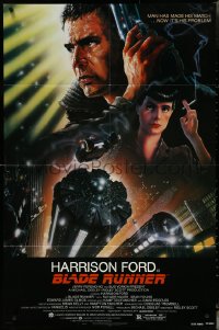 5f0660 BLADE RUNNER NSS style 1sh 1982 Ridley Scott sci-fi classic, art of Harrison Ford by Alvin!