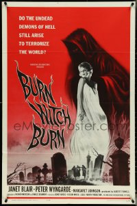 5f0679 BURN WITCH BURN 1sh 1962 undead demons of Hell arise to terrorize the world!