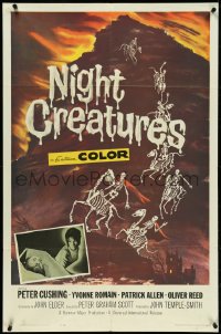 5f0680 CAPTAIN CLEGG 1sh 1962 Hammer, great art of Night Creatures riding skeleton horses!