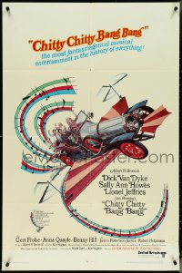 5f0686 CHITTY CHITTY BANG BANG style A 1sh 1969 Dick Van Dyke, Sally Ann Howes, artwork of flying car!