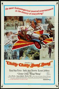 5f0687 CHITTY CHITTY BANG BANG style B 1sh 1969 Dick Van Dyke, Sally Ann Howes, flying car, montage!